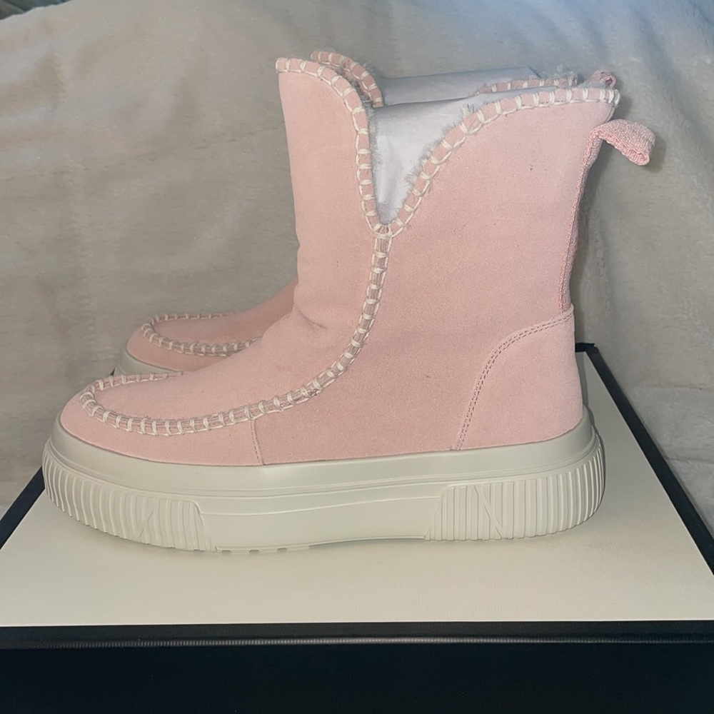 NWT J/SLIDES ELY Pink Suede Boot - Picture 5 of 10